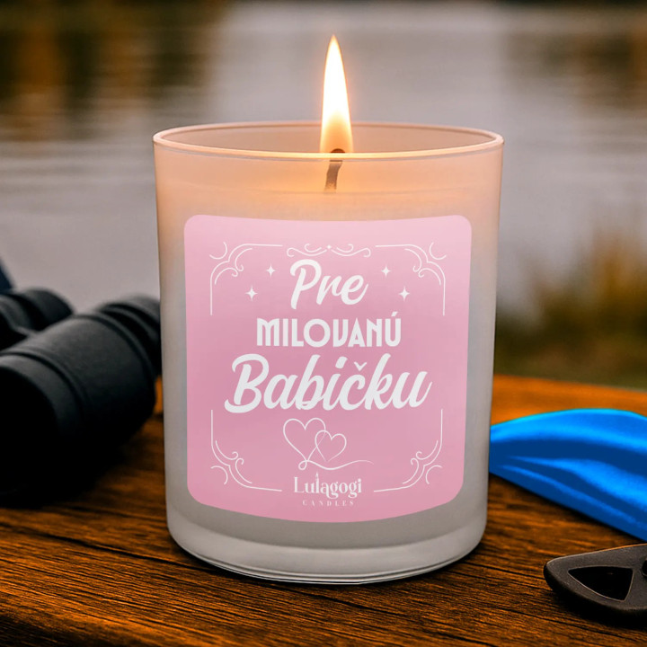 Pre milovanú babičku – vonná sviečka ako darček