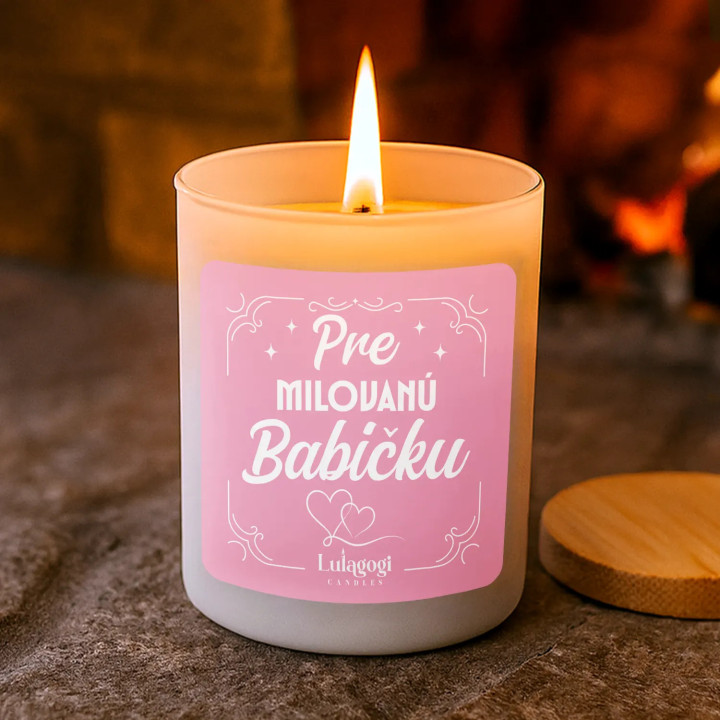 Pre milovanú babičku – vonná sviečka ako darček