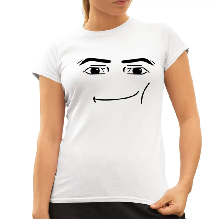 Man face – pre fanúšikov hry Roblox - dámske tričko s potlačou