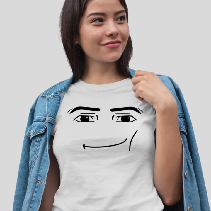 Man face – pre fanúšikov hry Roblox - dámske tričko s potlačou
