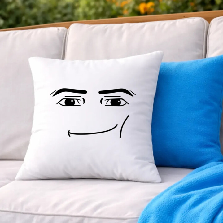 Man face – pre fanúšikov hry Roblox - vankúš s potlačou