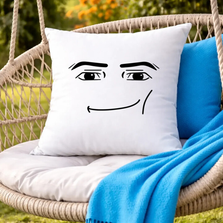 Man face – pre fanúšikov hry Roblox - vankúš s potlačou