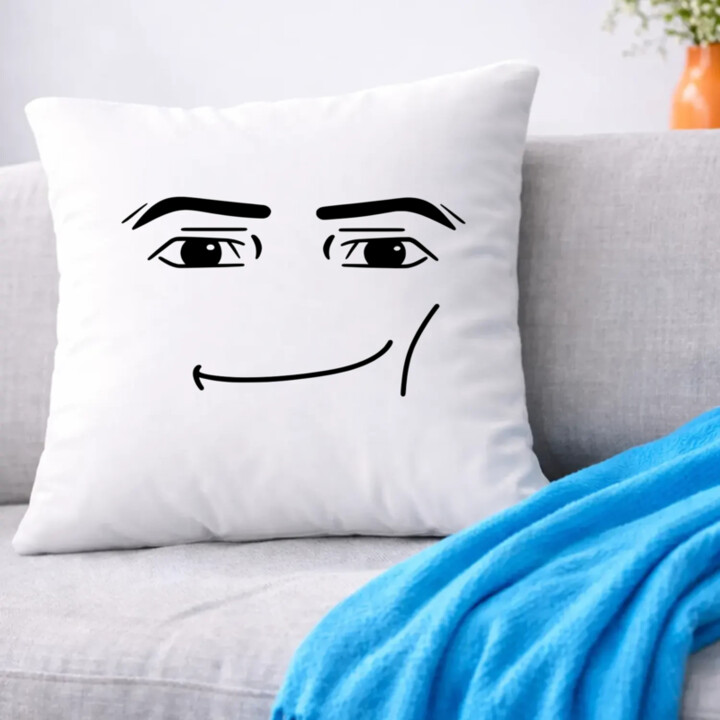 Man face – pre fanúšikov hry Roblox - vankúš s potlačou