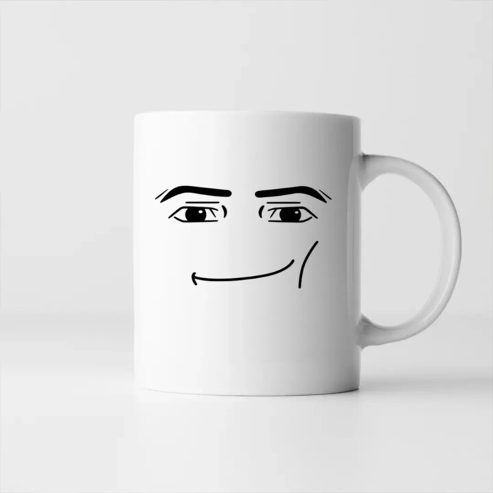 Man face – pre fanúšikov hry Roblox - keramický hrnček s potlačou