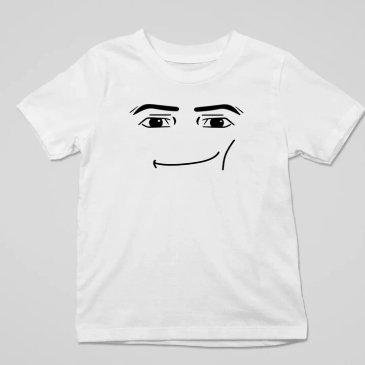 Man face – pre fanúšikov hry Roblox - detské tričko s potlačou