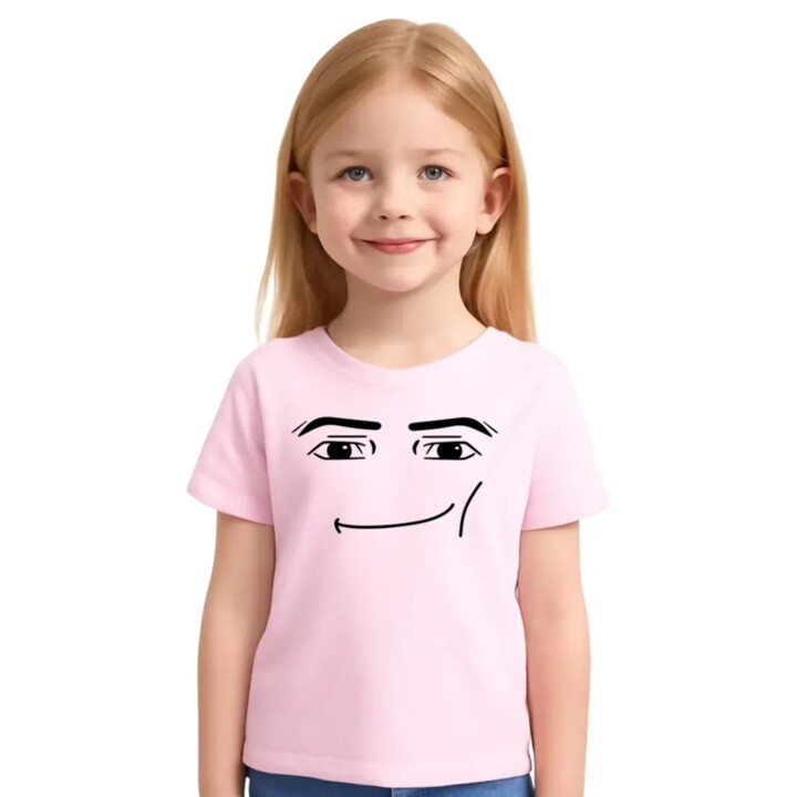 Man face – pre fanúšikov hry Roblox - detské tričko s potlačou