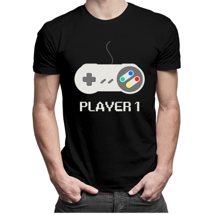 Player 1 v1 - pánske tričko s potlačou