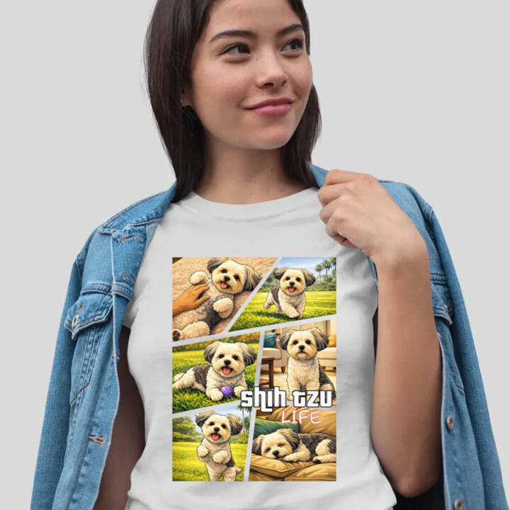 Shih Tzu Life - dámske tričko s potlačou