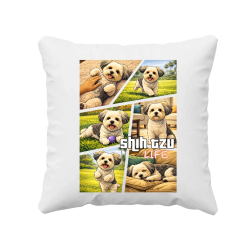 Shih Tzu Life - vankúš s potlačou