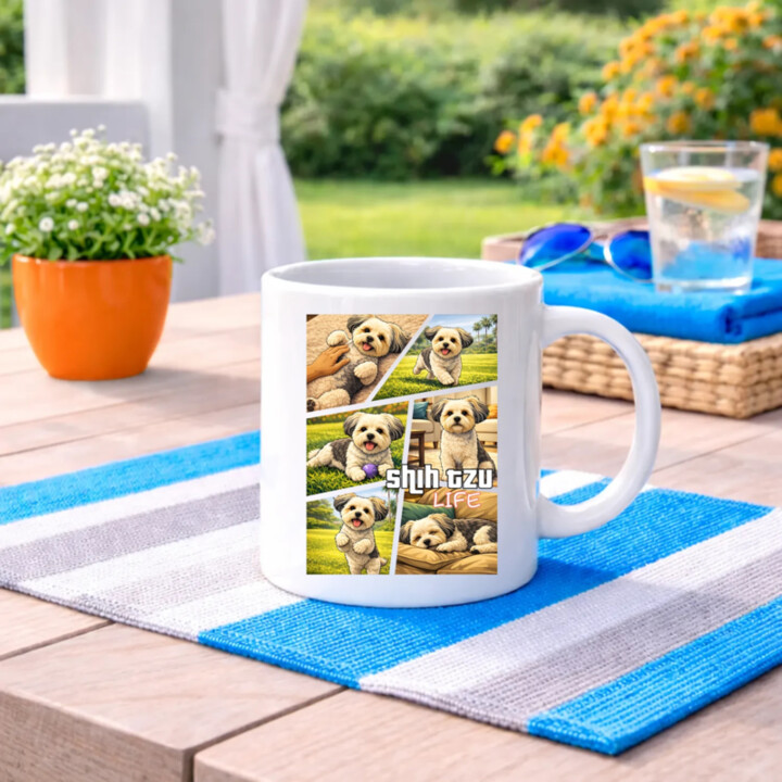Shih Tzu Life - keramický hrnček s potlačou