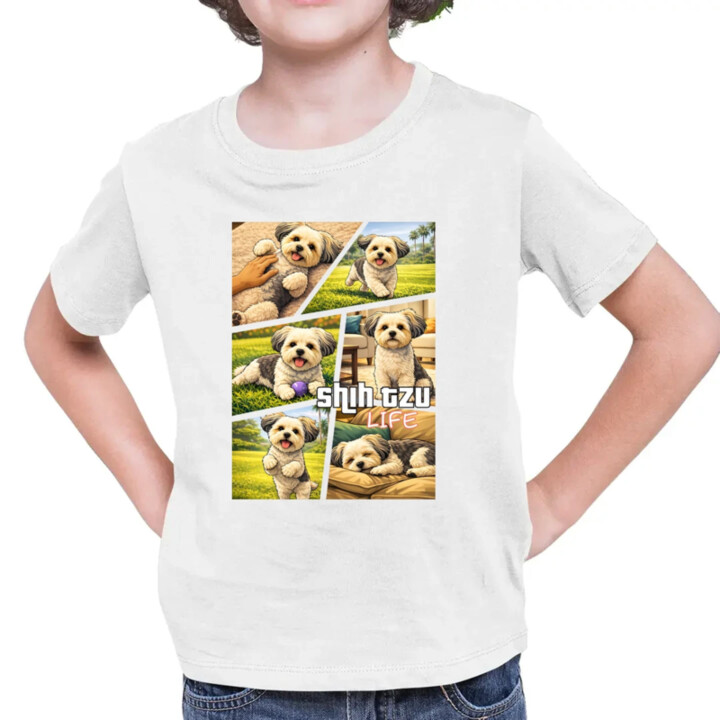 Shih Tzu Life - detské tričko s potlačou