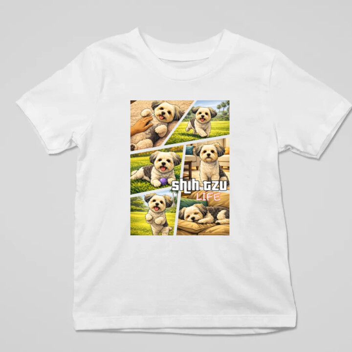 Shih Tzu Life - detské tričko s potlačou