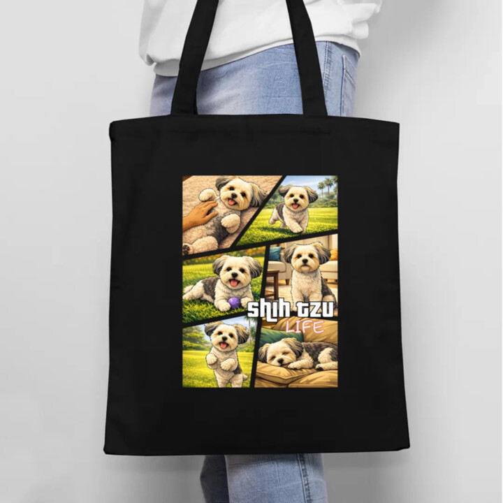 Shih Tzu Life - taška s potlačou