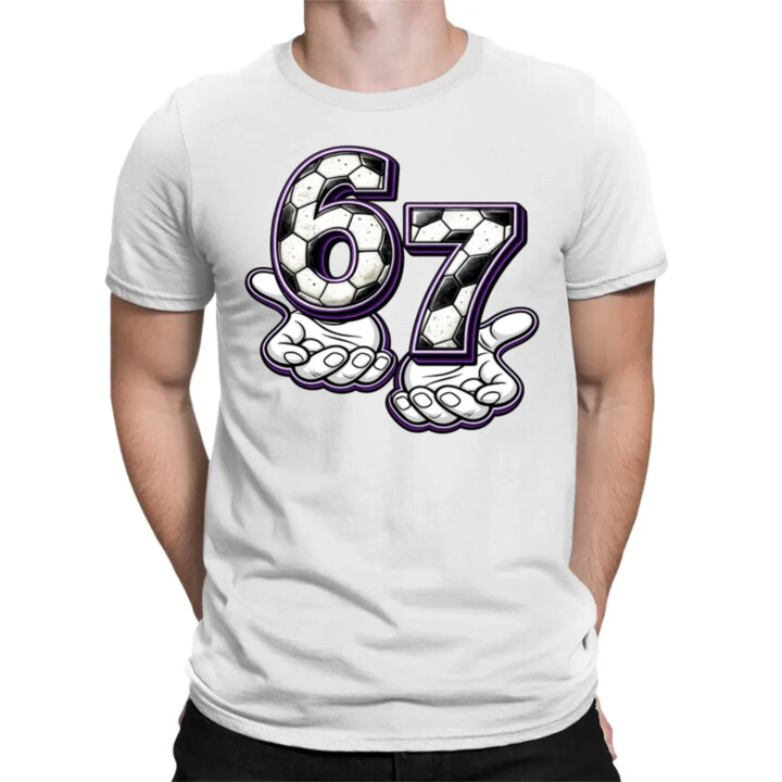 67 Football - pánske tričko s potlačou
