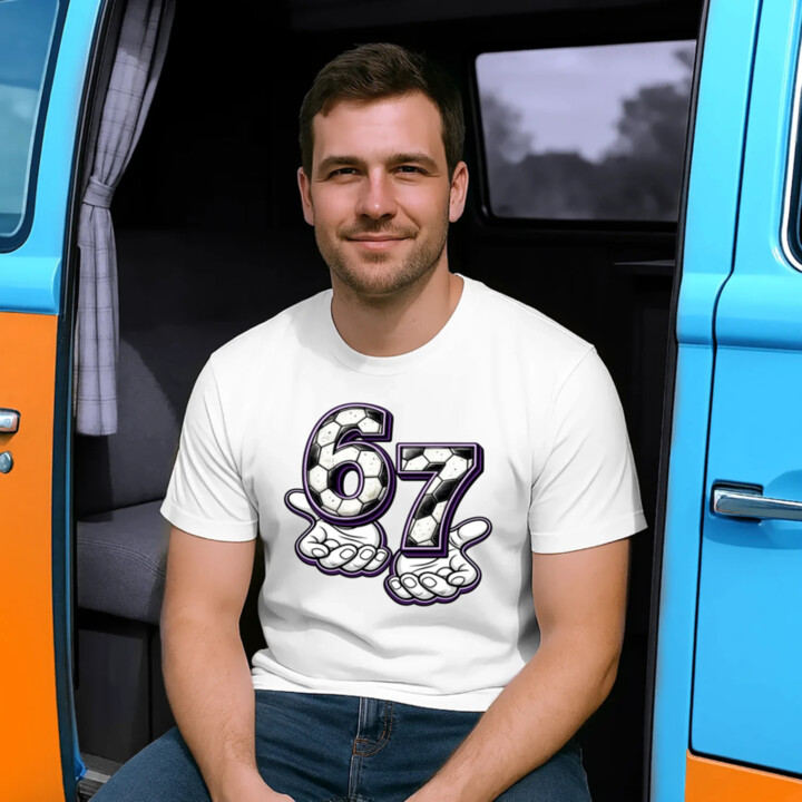 67 Football - pánske tričko s potlačou