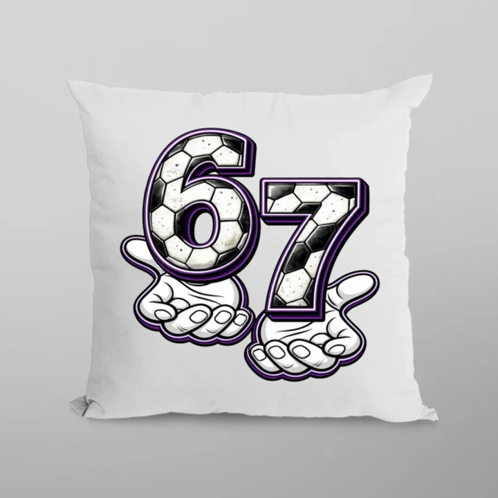 67 Football - vankúš s potlačou