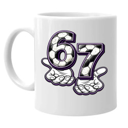 67 Football - keramický hrnček s potlačou