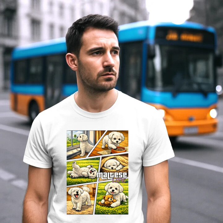Maltese life - pánske tričko s potlačou