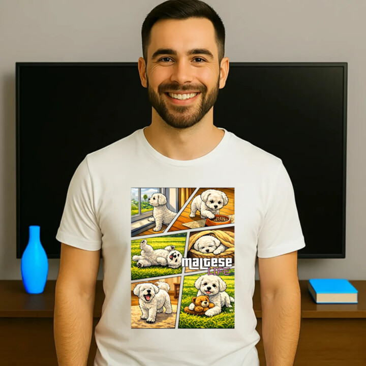Maltese life - pánske tričko s potlačou