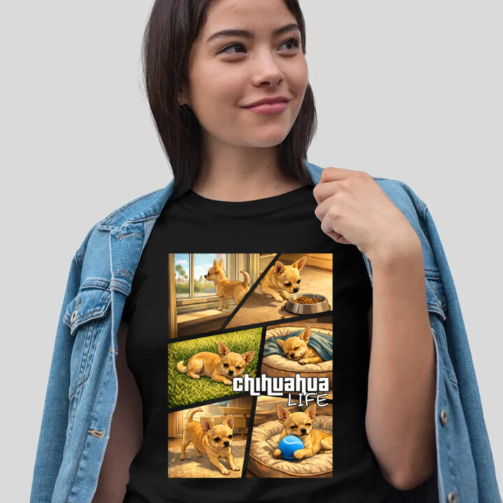 Chihuahua life - dámske tričko s potlačou