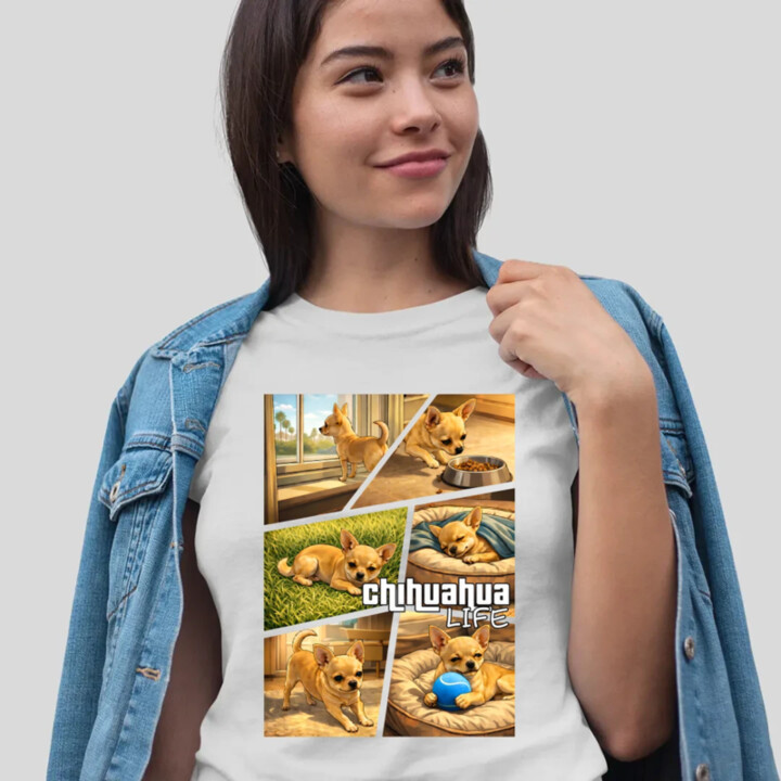 Chihuahua life - dámske tričko s potlačou