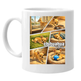Chihuahua life - keramický hrnček s potlačou