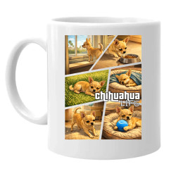 Chihuahua life - keramický hrnček s potlačou