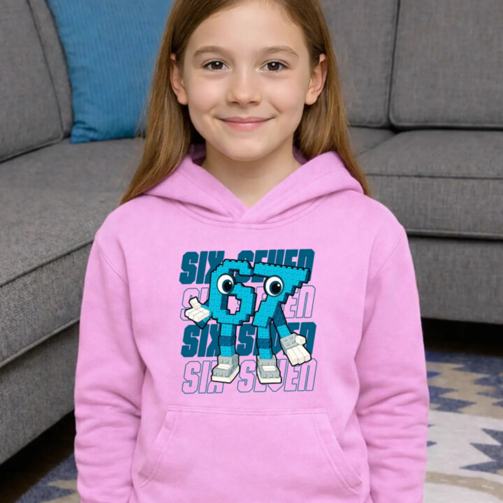 Six seven 67 - Italian Brainrot  - detská mikina s kapucňou