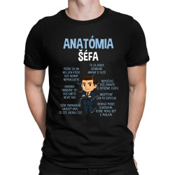 Anatómia šéfa - pánske tričko s potlačou
