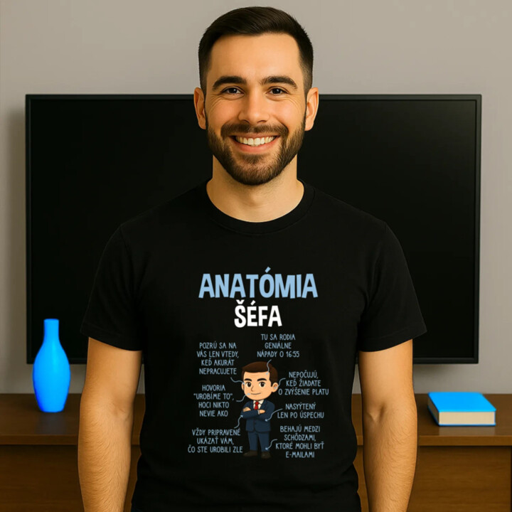 Anatómia šéfa - pánske tričko s potlačou