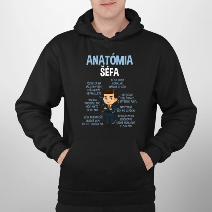 Anatómia šéfa  - pánska mikina s potlačou