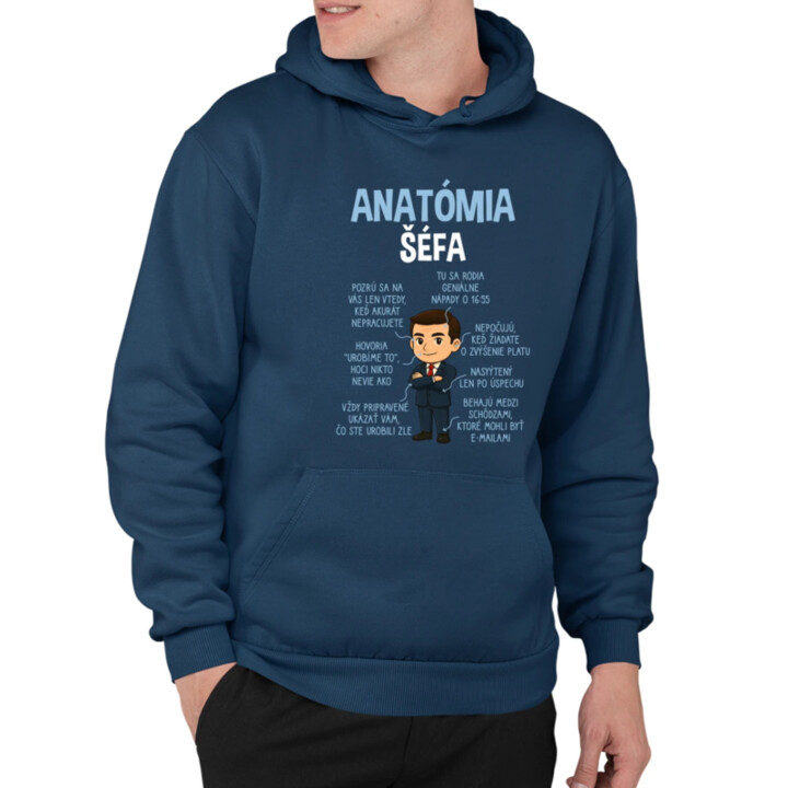 Anatómia šéfa  - pánska mikina s potlačou