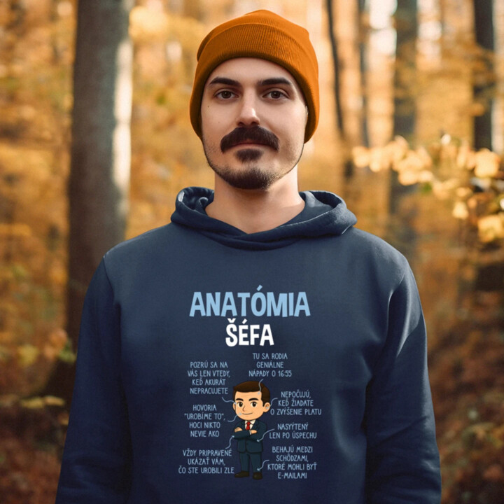 Anatómia šéfa  - pánska mikina s potlačou