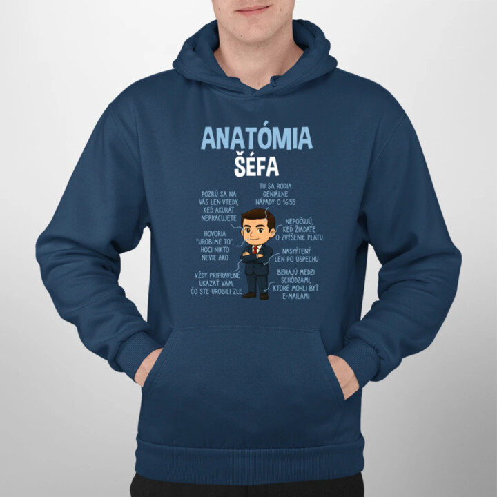 Anatómia šéfa  - pánska mikina s potlačou