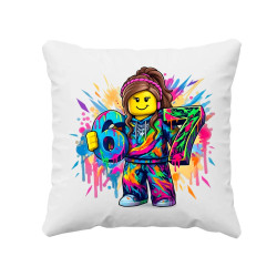 Farebný six seven - 67 -verzia pre dievčatá - pre fanúšikov hry Roblox - vankúš s potlačou