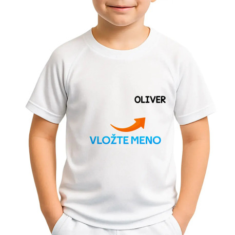 Tričko s menom vášho dieťaťa - detské športové tričko s potlačou - personalizovaný produkt