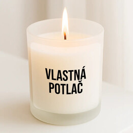 Vonná sviečka s vlastnou potlačou
