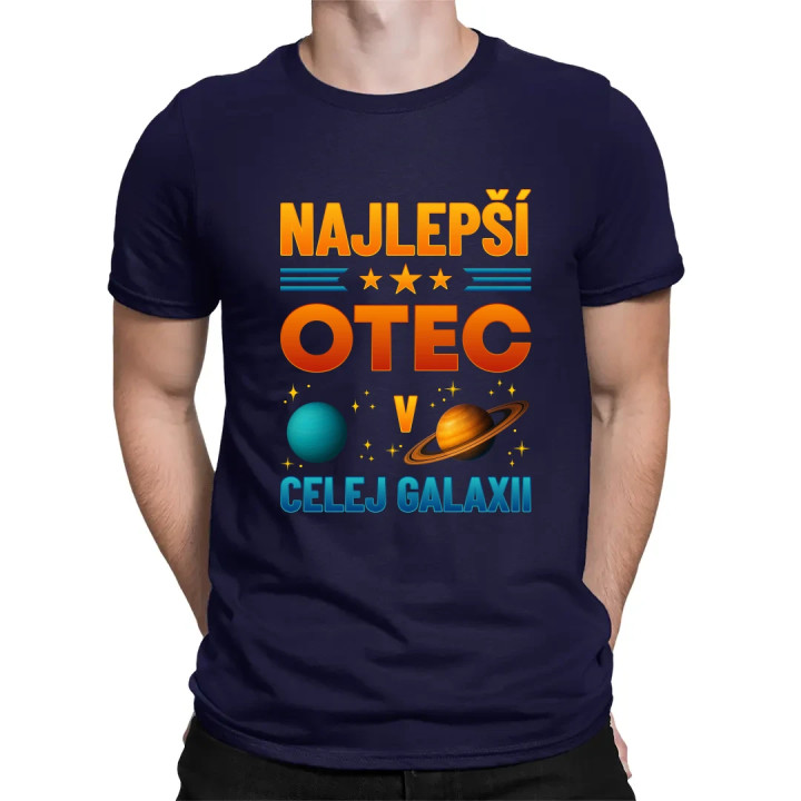 Najlepší otec v celej galaxii - pánske tričko s potlačou