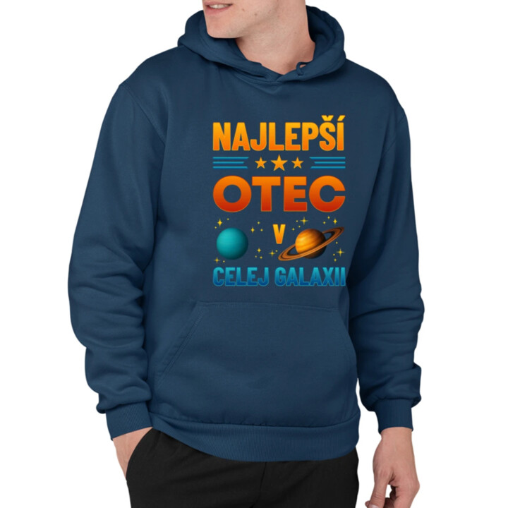 Najlepší otec v celej galaxii  - pánska mikina s potlačou