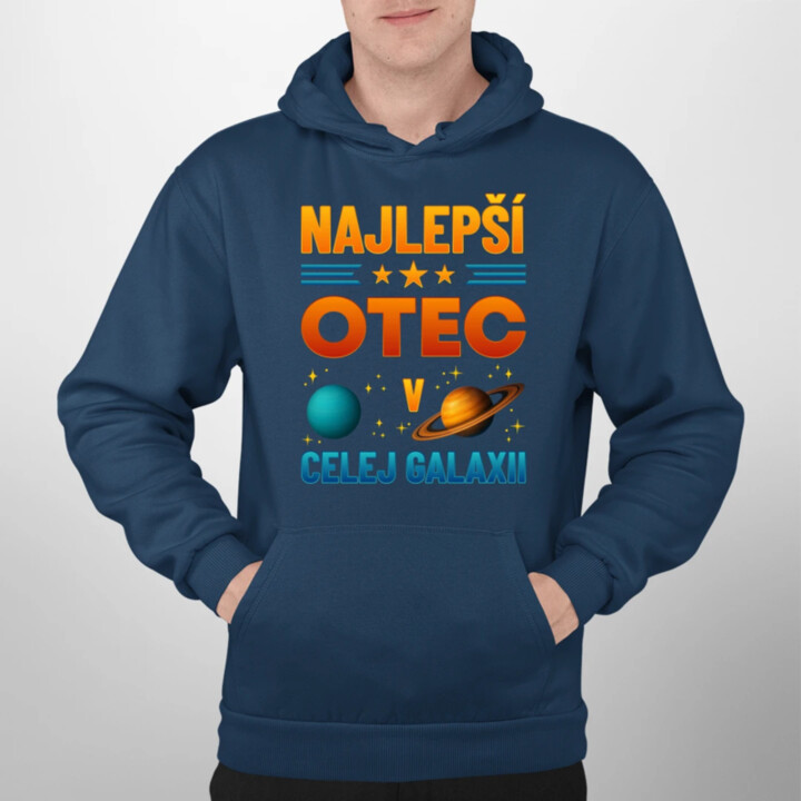 Najlepší otec v celej galaxii  - pánska mikina s potlačou