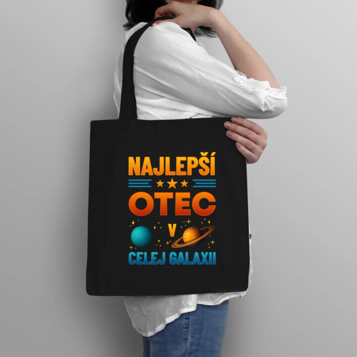 Najlepší otec v celej galaxii - taška s potlačou