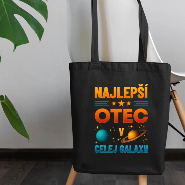 Najlepší otec v celej galaxii - taška s potlačou