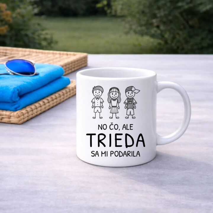 No čo, ale trieda sa mi podarila - keramický hrnček s potlačou