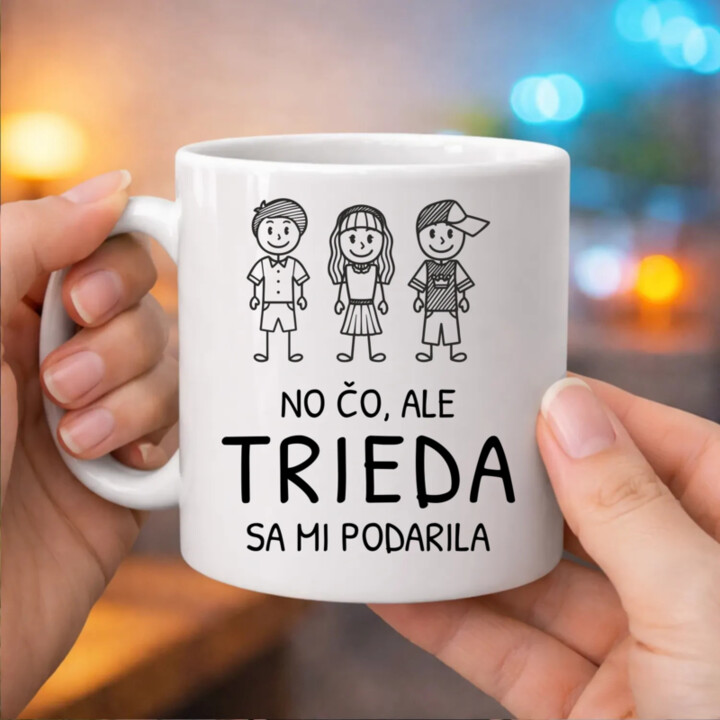 No čo, ale trieda sa mi podarila - keramický hrnček s potlačou