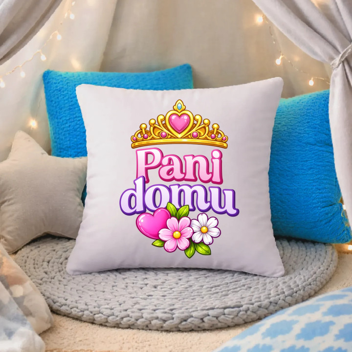 Pani domu - vankúš s potlačou