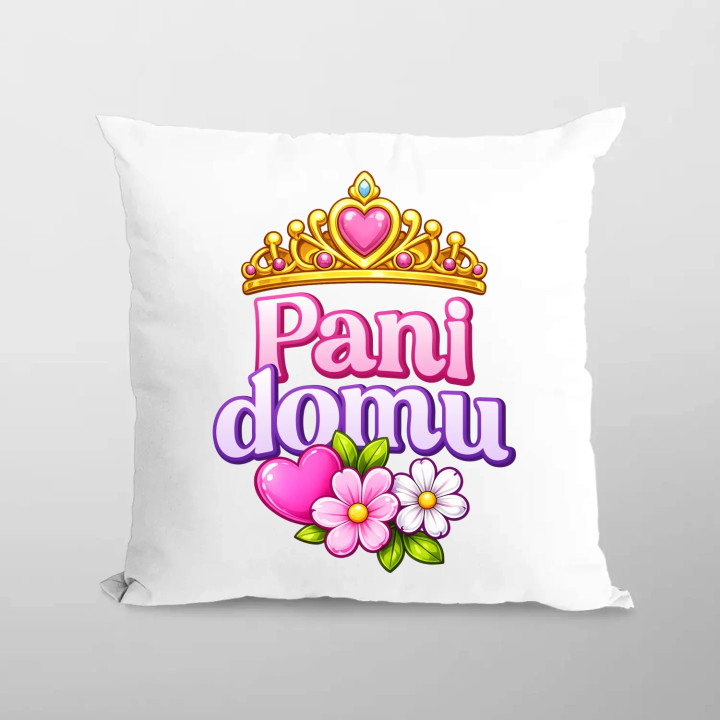 Pani domu - vankúš s potlačou