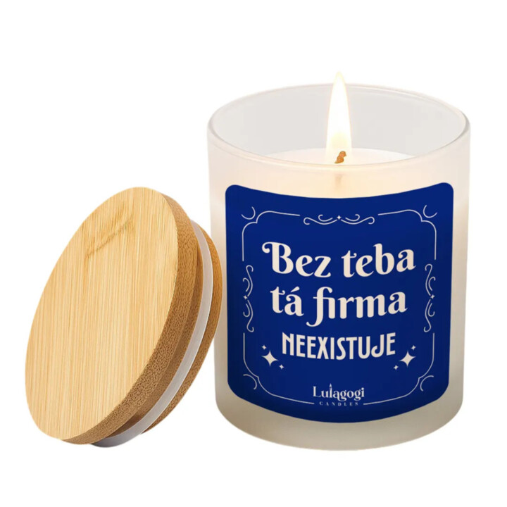 Bez teba tá firma neexistuje - vonná sviečka ako darček