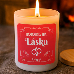 Rozohrej ma, láska - vonná sviečka ako darček