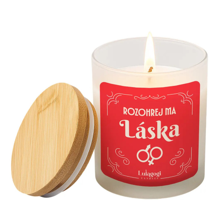 Rozohrej ma, láska - vonná sviečka ako darček