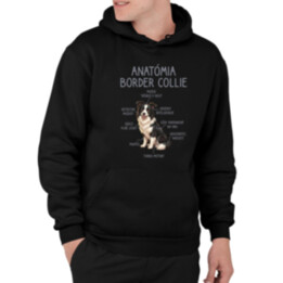 Anatómia border collie  - pánska mikina s potlačou